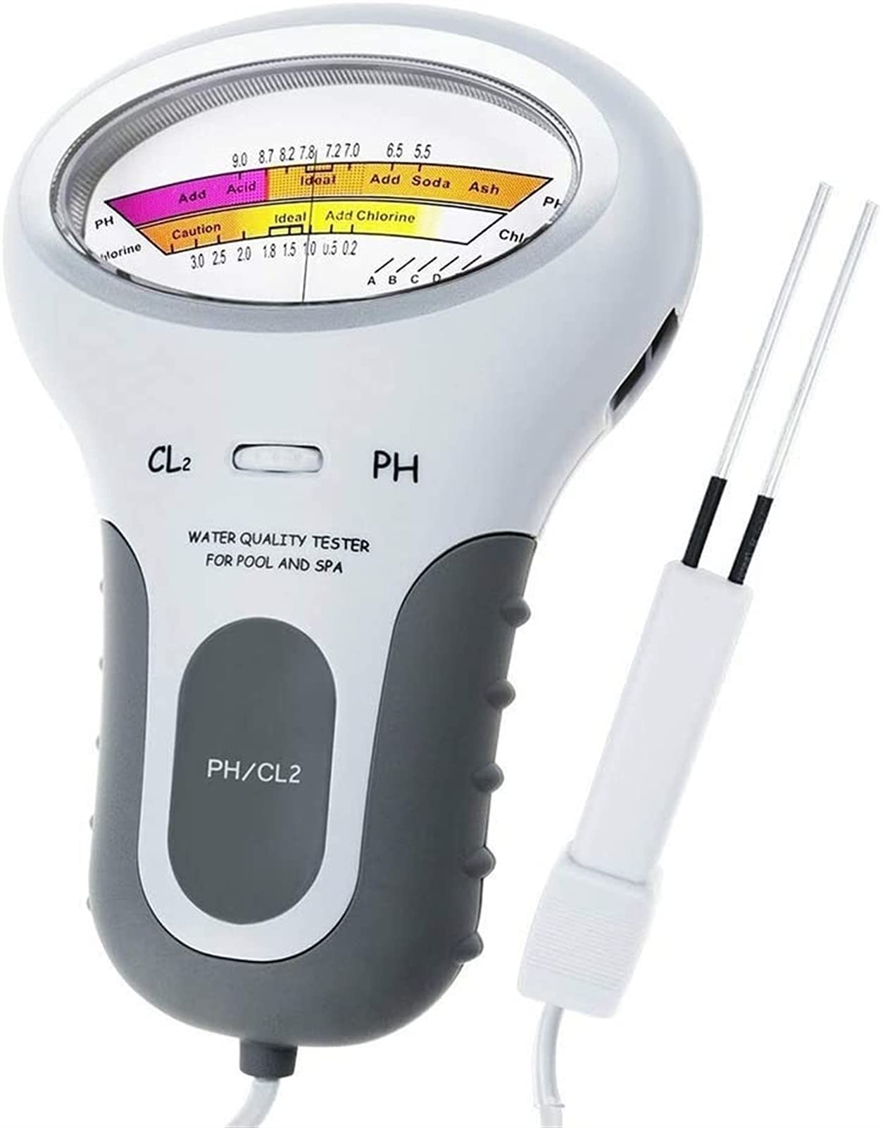 RJJ Tester di qualità dell'Acqua, Monitor Digitale Portatile, Kit di Prova del Cloro dell'analisi del misuratore del Tester dell'Acqua del PH