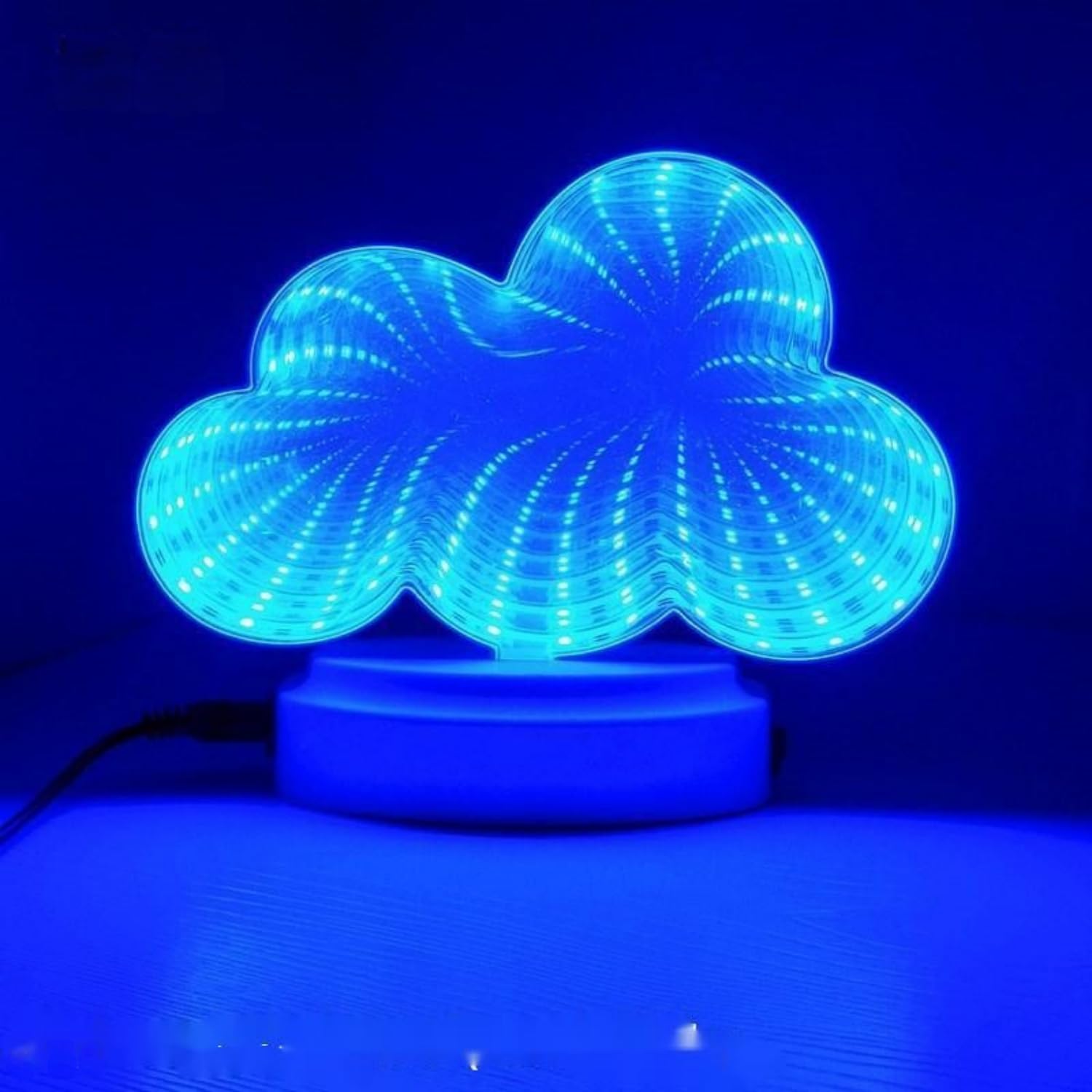 LED Mirror Effect Night Light, Dreamy Shape Decorative Neon Sign Bedroom, Living Room Decor Party, Valentine's Day Gift(Cloud)