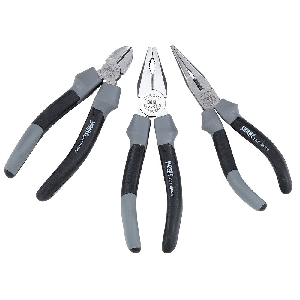 Polar 3090-0003 Tools Zangen-Set, 3-teilig
