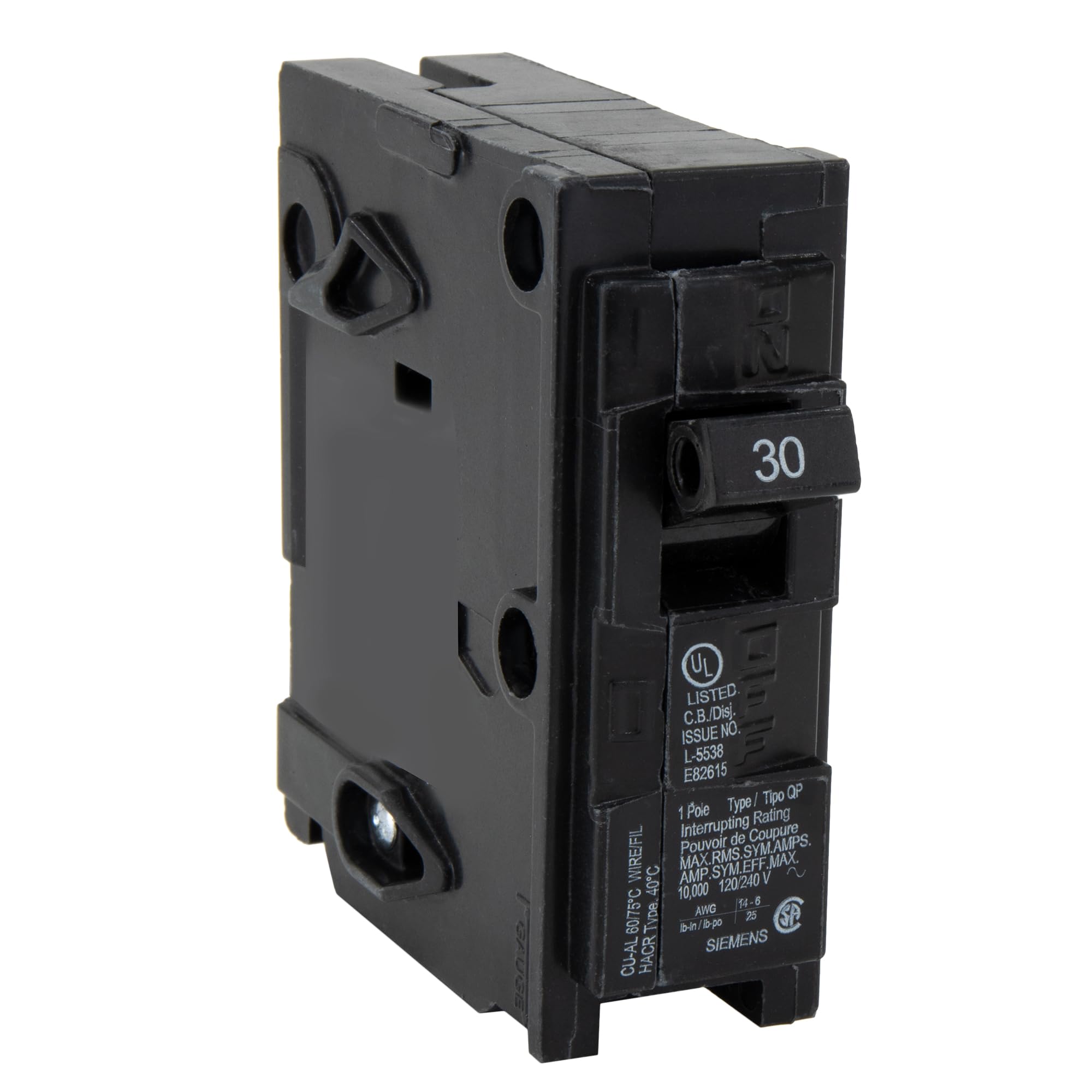 RecPro RV Circuit Breaker 30 Amp Q130, Siemens Equivalent (1 Pack)