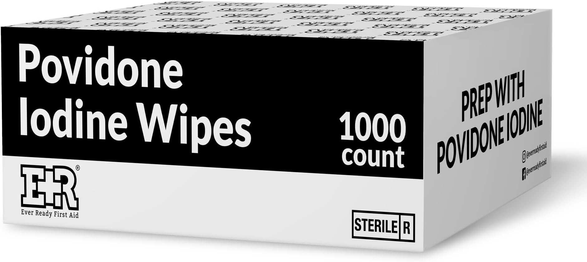 Ever Ready First Aid Povidone Iodine Wipes – 1000 Count