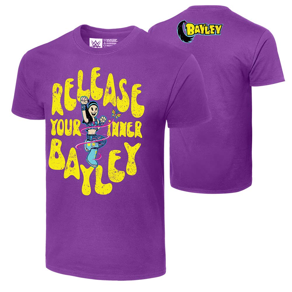 WWE Bayley Release Your Inner Bayley Authentic T-Shirt [Large] Black