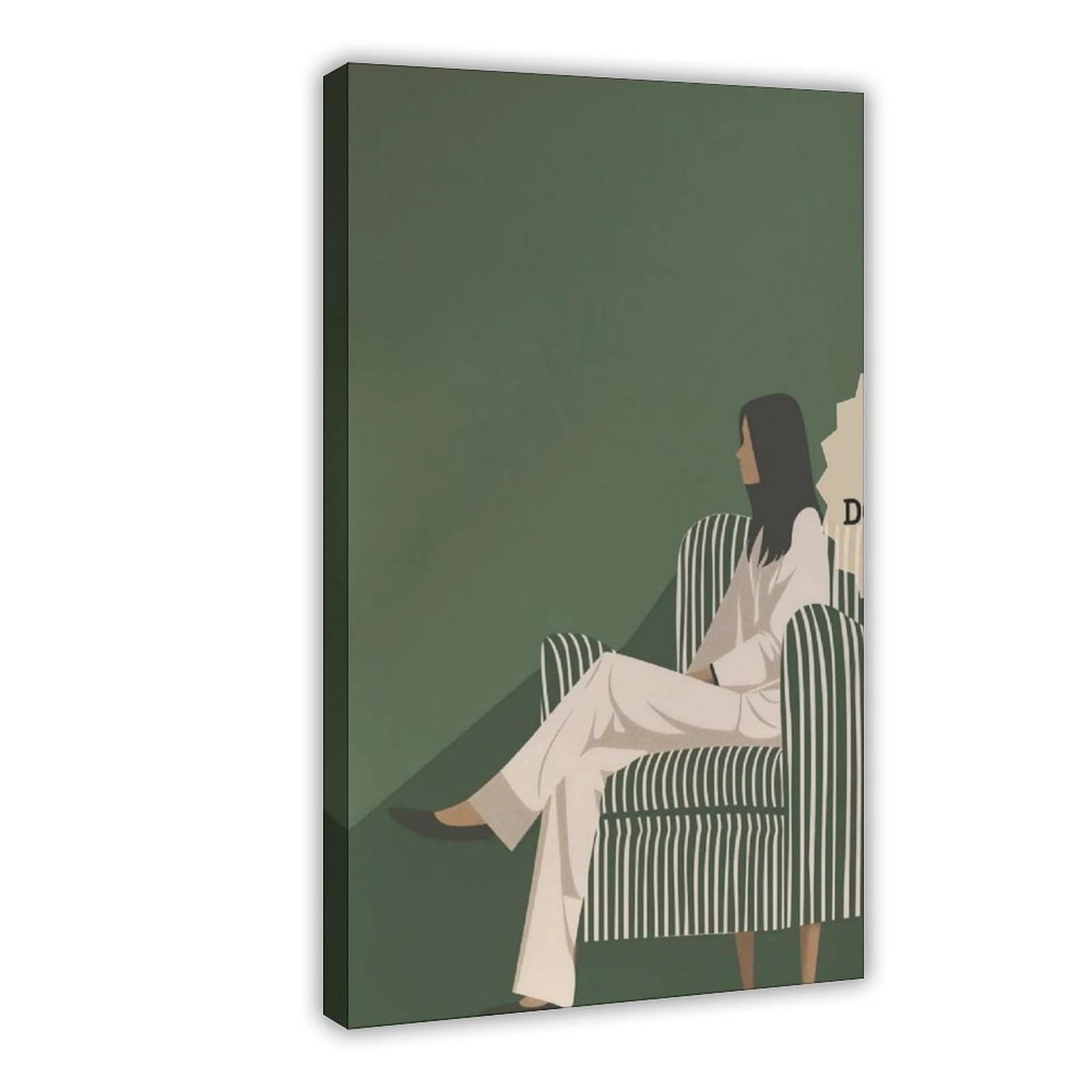 QIOTBVV Poster minimalista a tema infermiera medica, poster su tela, decorazione per camera da letto, ufficio, stanza, regalo, 61 cm L x 91,4 cm W