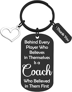 Xiahuyu Coach Appreciation Gift Thank You Coach Keychain Gifts for Men Women Basketball Soccer Baseball Football Volleyball Hockey Gymnastics Cheer Swim Coaches Gift