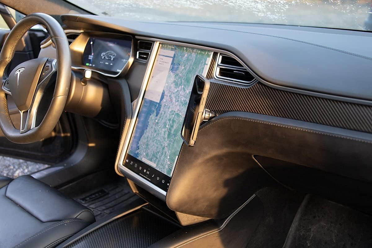 Course Motorsports DirectFit Magnetic Phone Mount and Car Phone Holder for Tesla Model S (2012-2020) & X (2012+) - Magnetic Head