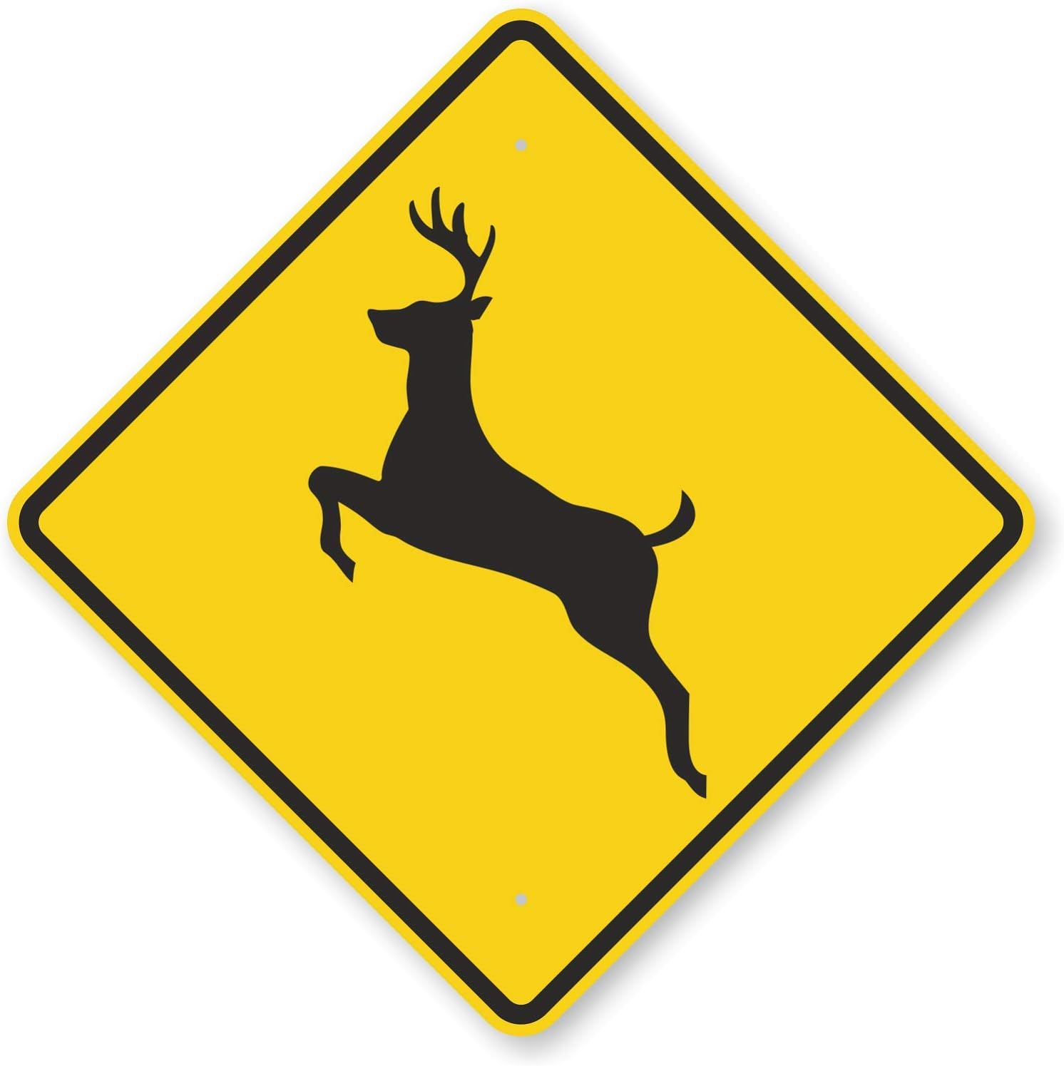 SmartSign "Deer" Traffic Crossing Sign | 24" x 24" 3M Engineer Grade Reflective Aluminum