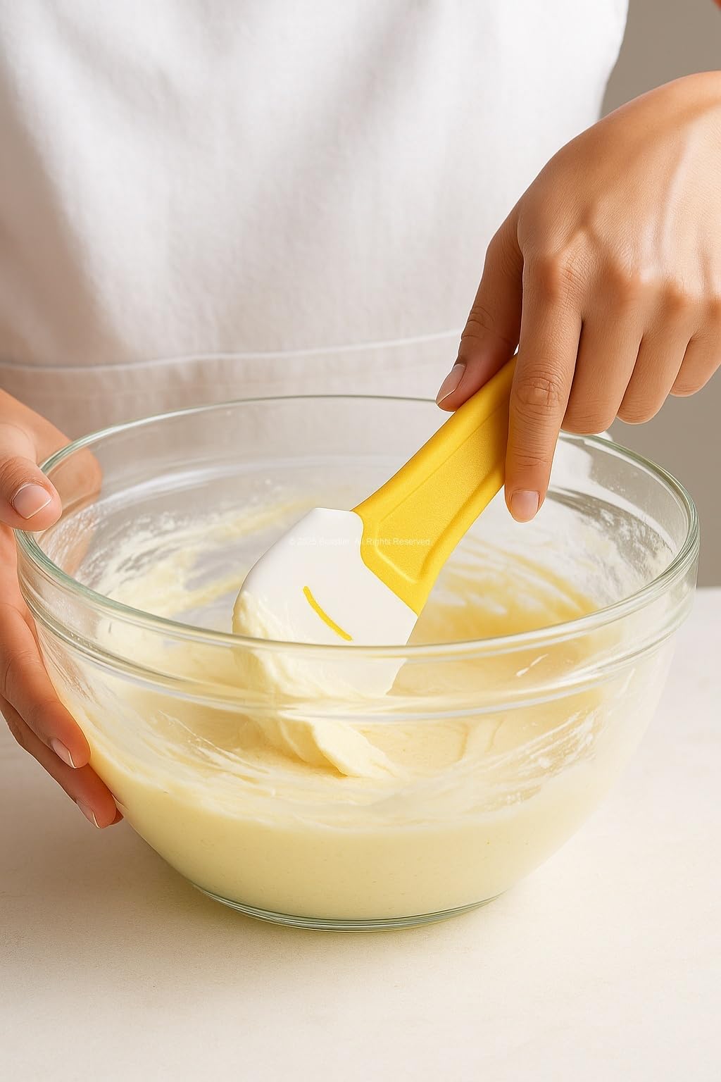 Busstier 2'li Set Profesyonel Silikon Spatula, Yüksek Isıya Dayanıklı Çizmez Mutfak Spatulası, Ergonomik Saplı Krema ve Hamur Sıyırıcı, Pastacılık, Pişirme ve Karıştırma için Çok Amaçlı Mutfak Seti