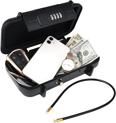 Asegura tus objetos de valor en cualquier lugar con las cajas fuertes de gabinete NBYT - Portátil, impermeable y código cambiante. Mantén tu dinero,