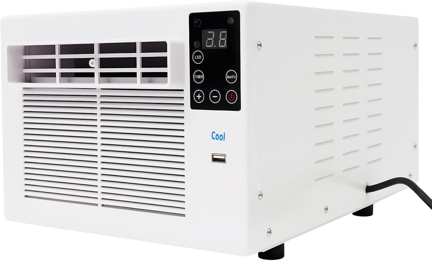 Klimatyzator przenośny 280 W, urządzenie chłodzące z funkcją timera, mobilny klimatyzator do domu, sypialni, biura, 41,5 × 28,3 × 20,5 cm