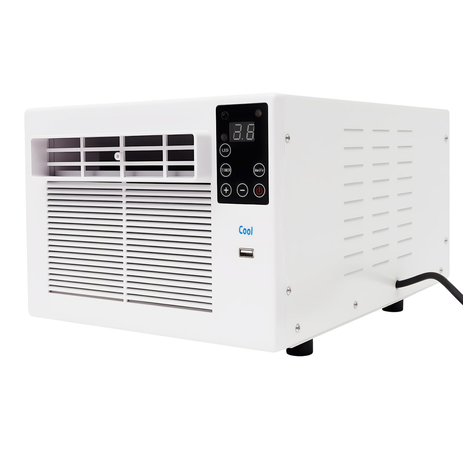 Climatizzatore piccolo da 280W, Climatizzatore portatile da finestra con funzione timer, Mini climatizzatore mobile refrigeratore per camera da letto, grotte e soggiorno