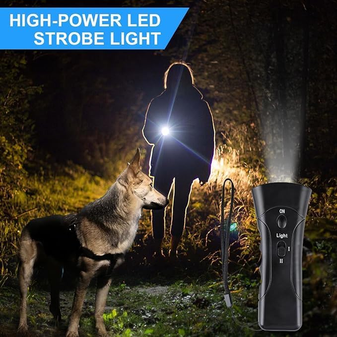 Homemind Super Ultrasonic Dog Chaser & Pet Training Device | Anti-Barking & Animal Repellent for Pet Indoors and Outdoors Bark Control Training Pet Trainer Handheld Dog 1