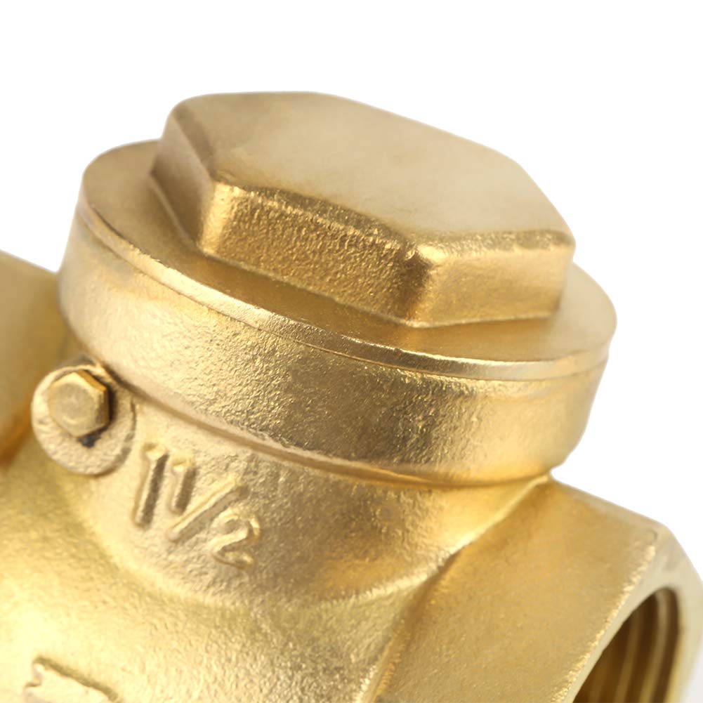 Clapet Anti-retour En Laiton - DN40 - Filetage BSP 1-1/2" Femelle - Type à Battant - Pression Max 232 PSI - Pour Eau