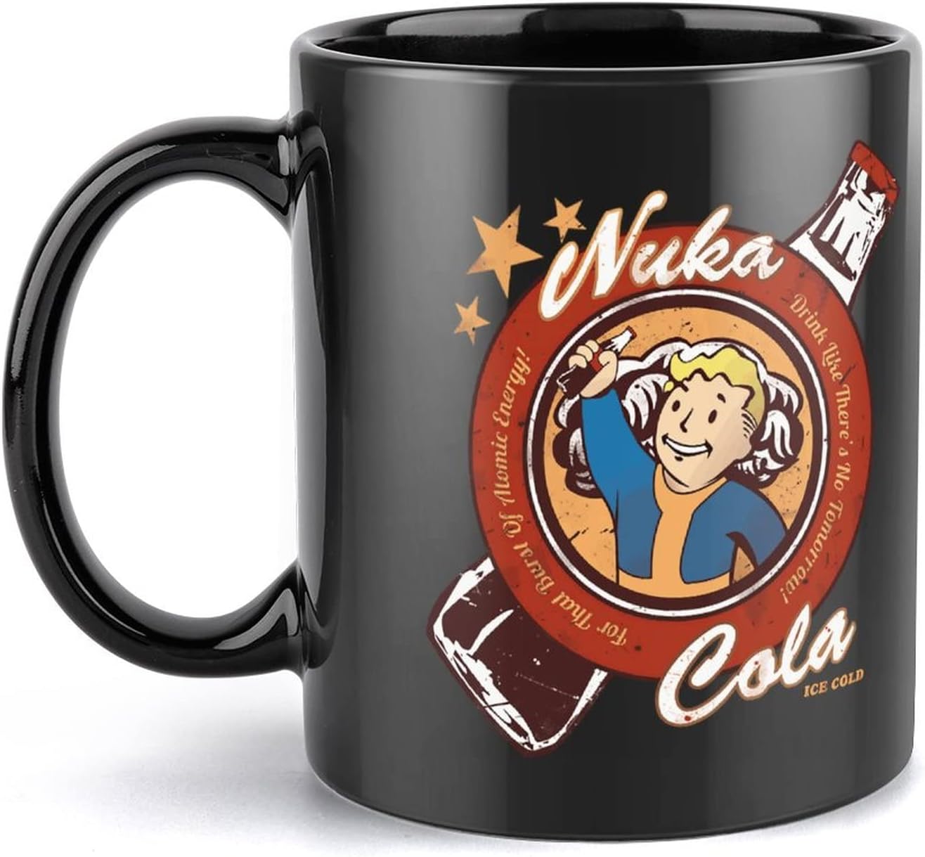 Amazon.co.jp マグカップ フォールアウト Fallout 4 コーヒーカップ おもしろ食器 黒 陶器 カラーマグ タンブラー