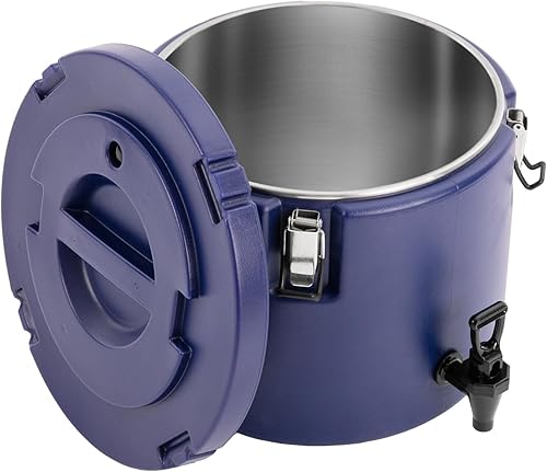 Miniatura 48 de DYNAMI Dispensador de bebidas aislado de acero inoxidable 304, dispensador térmico aislado de bebidas frías y calientes con grifo, para café, té