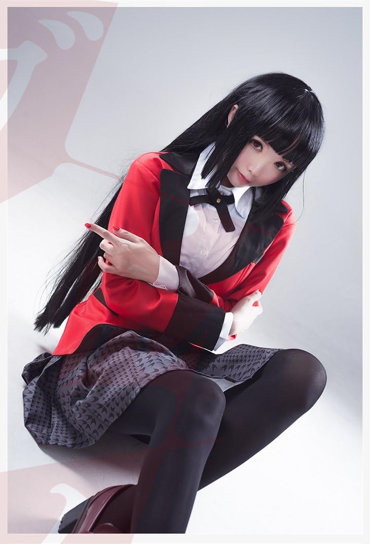 Nuoqi Yumeko Jabami Compulsive Gambler Anime Cosplay Costume School Uniform Full Set
