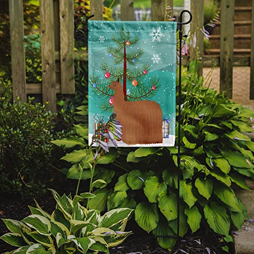 Drapeau de jardin Alpaga Suri décoratif multicolore petit format pour fête de Noël - 3