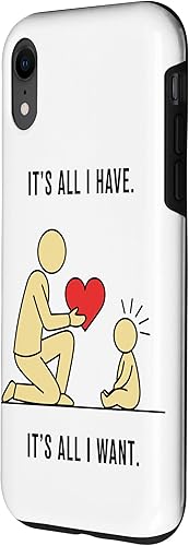 Miniatura 2 de Parent Offering Heart to Baby Minimal Symbolic Love Case for iPhone XR