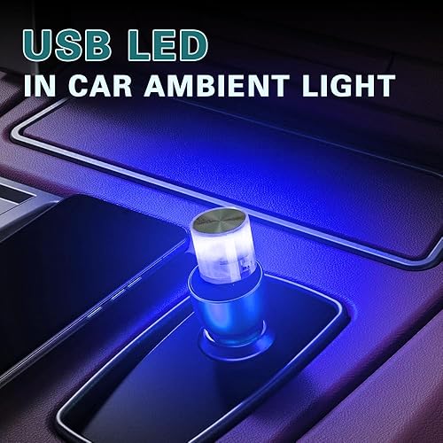 Miniatura 3 de Lámpara LED USB para el interior del automóvil, luz nocturna, mini luz de decoración LED, mini luces USB LED universales para decoración del
