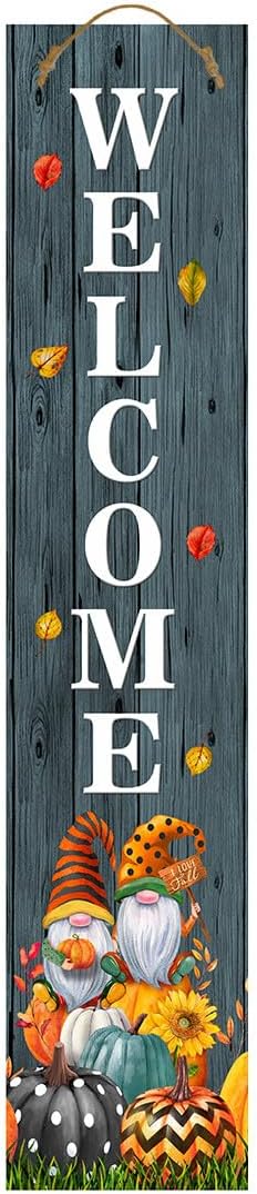 Briarwood Lane Fall Winter Gnomes Pine Reversible Porch Leaner