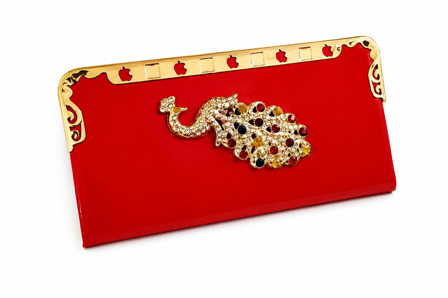 Red Wallet Purse for Women,Compact Clutch Wallet with Secure Closure, Stylish Daily Use Hand Purse-picture-39