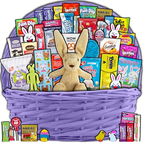 Valentine's Day Gift Care Package (50ct) Snacks Chocolates Candy Box Assortment Variety Bundle Present Kids Adults Boy Girl Guy Friend College Husband Wife Boyfriend Girlfriend Love