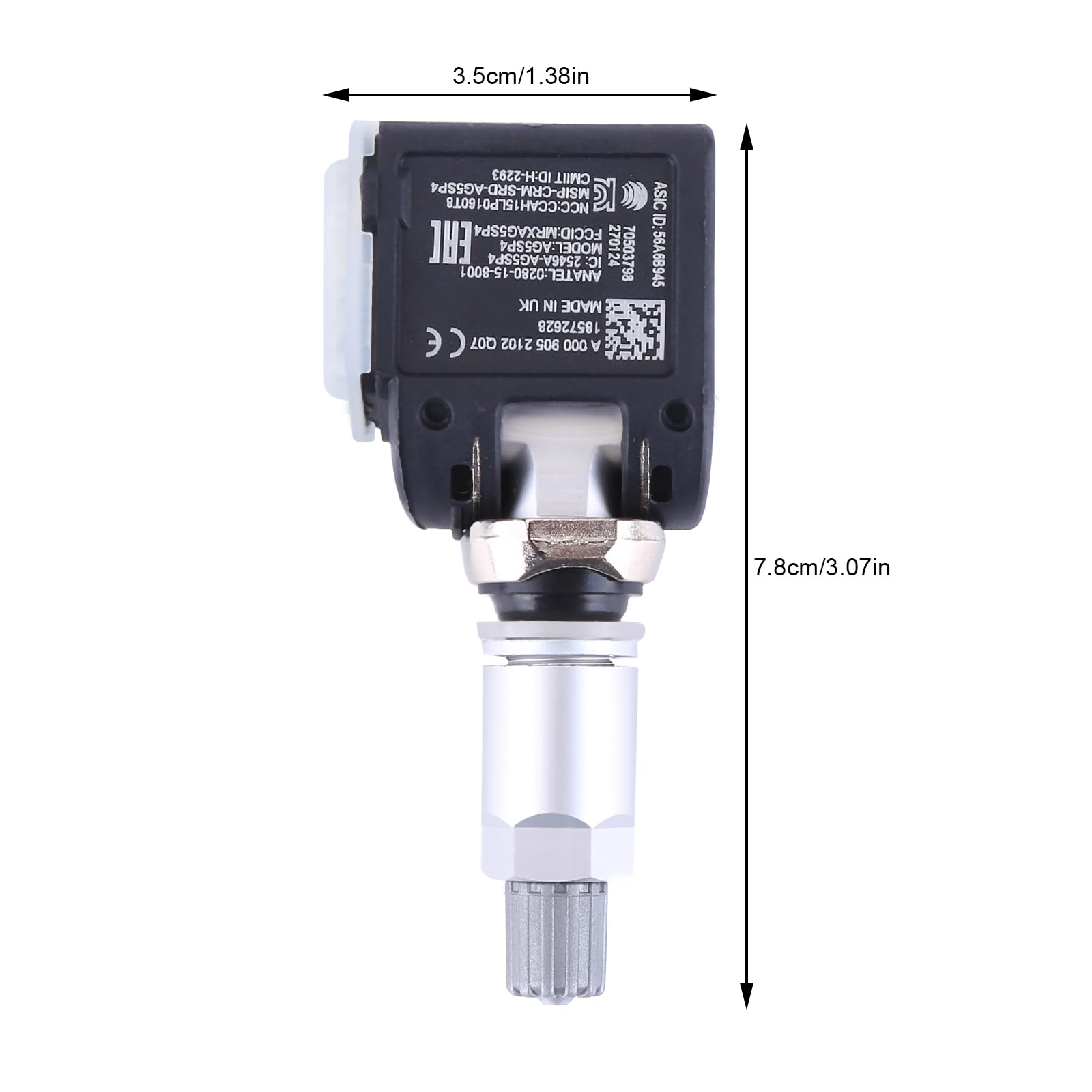 4 sensores de presión de neumáticos TPMS compatibles con Mercedes-Benz W213 S213 C238 A238 A000009052102 Sistema de control de presión de neumáticos