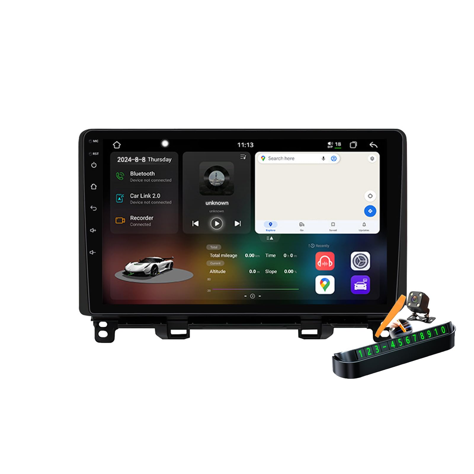 Autoradio 2 Din pour Fit Jazz 2020-2022 Android 14.0 Écran 9 Pouces GPS