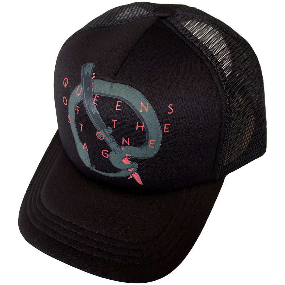 Queen - Q Emblem Trucker Baseball Cap - Black - One Size