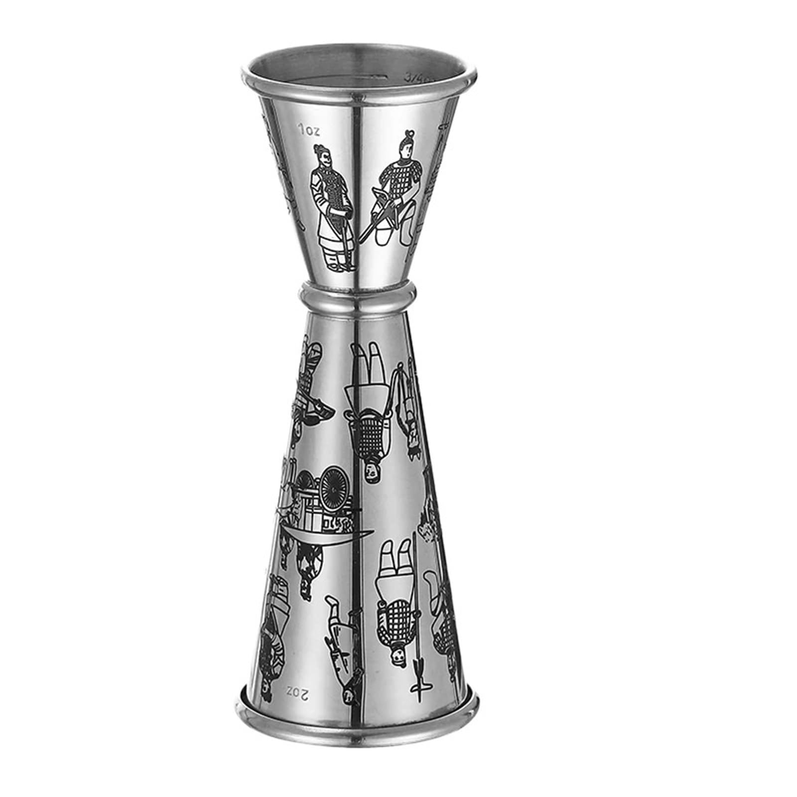 Kegelförmiger Cocktail-Jigger, Double Jigger, Cocktail 2 oz 1 Messbecher Shot Measure Jiggers(Color 13)