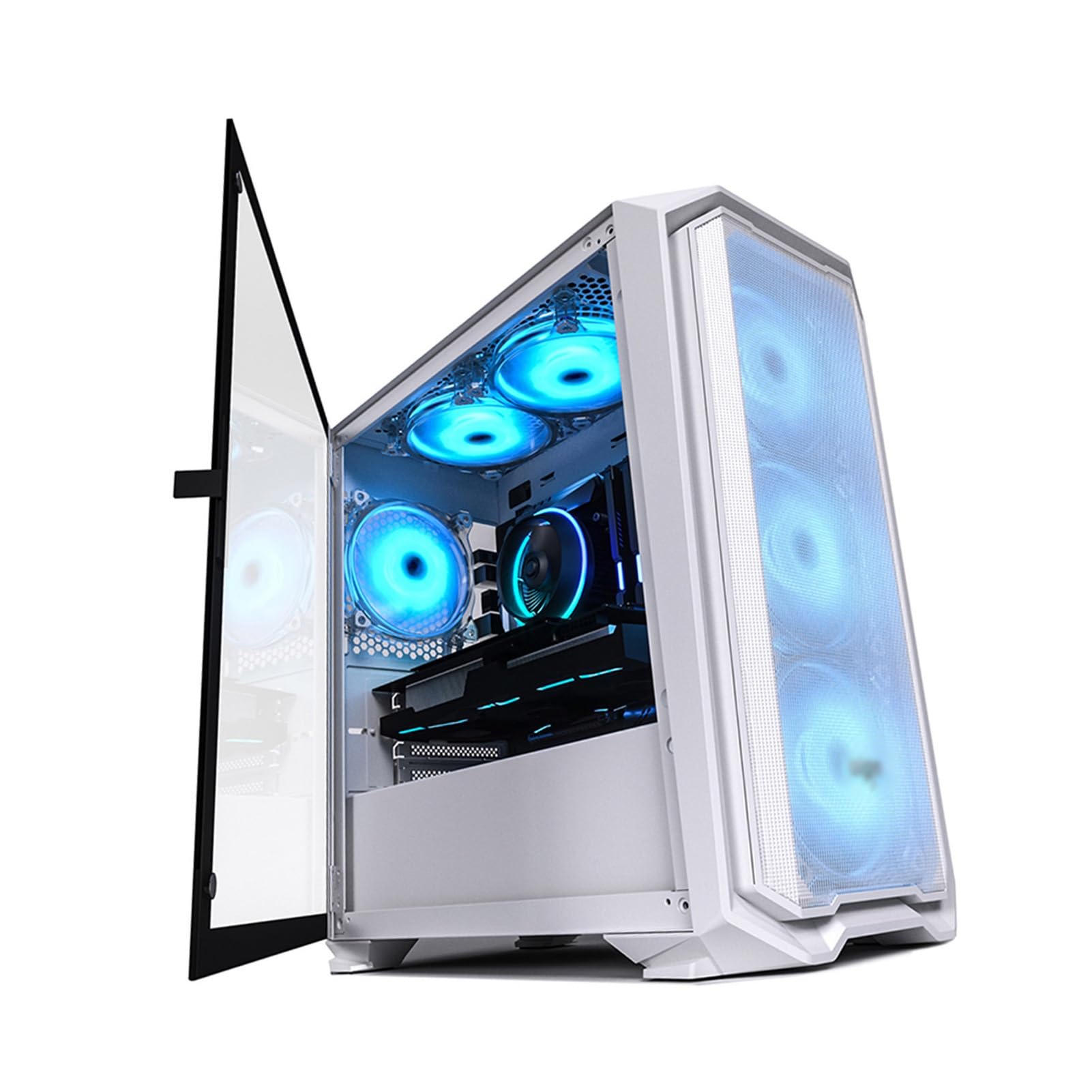 Obudowa komputera, Panel boczny ze szkła hartowanego, Obudowa, Górny panel we/wy USB, USB3.0, Obsługuje ITX/M-ATX, Obsługuje chłodzenie wodne (Size : Style 2)
