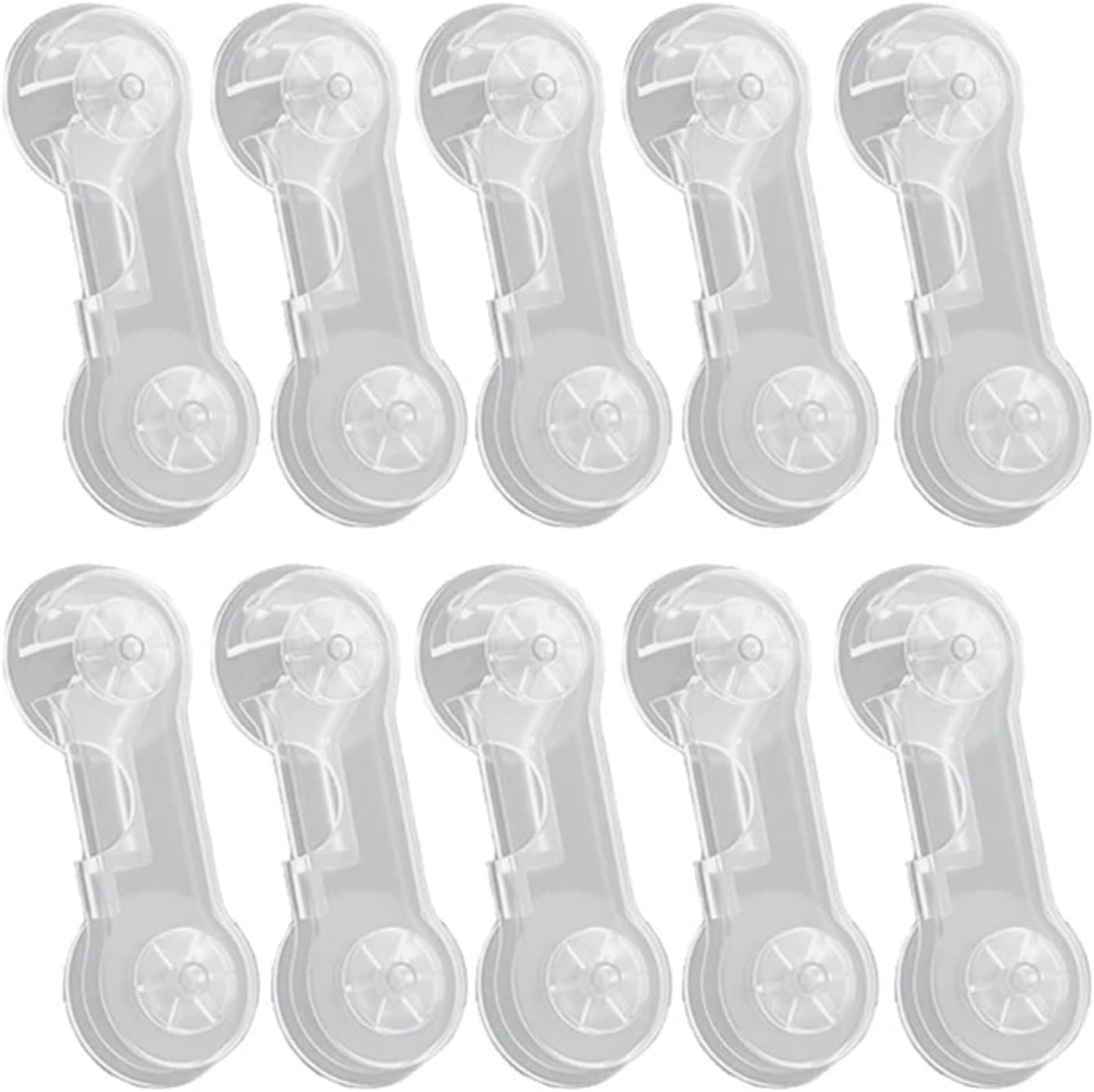 10Pcs Cabinet Locks Drawer Lock Child Anti-opening Refrigerator Lock Home Baby Anti-pinch Safety Protection Buckle