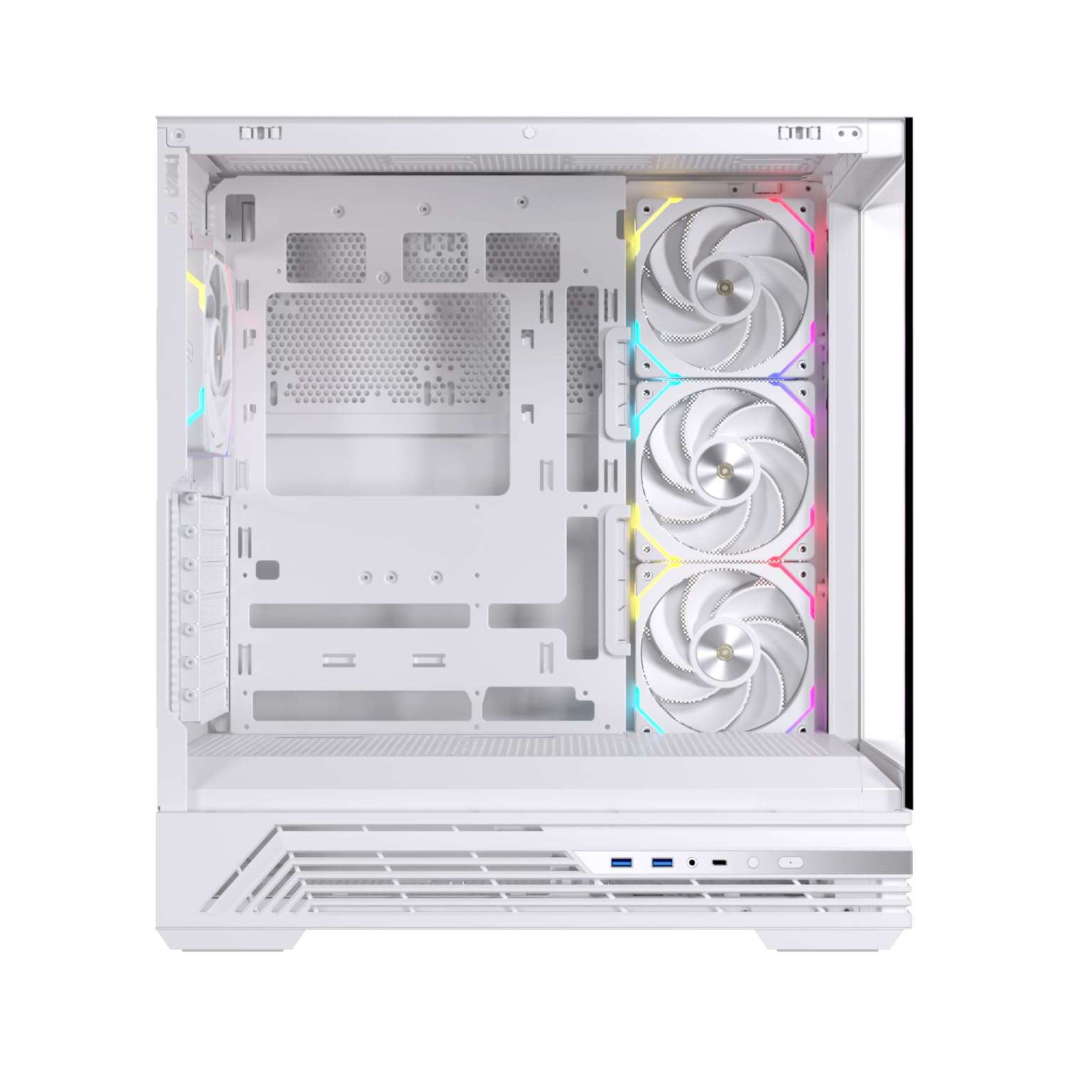 Prisma S800 RGB Caja de PC para Gaming, Soporte para 10 Ventiladores de 120mm, Refrigeración Líquida de 360mm (RGB Blanco)