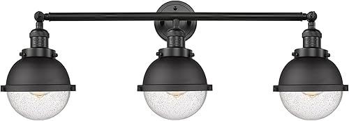 Innovations 205-BK-HFS-64-BK - Tocador de baño de tres luces de Franklin Restoration Collection