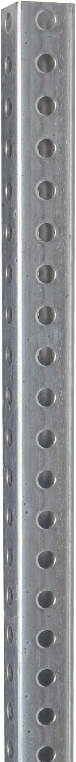 Brady 103562 1-1/2" Width x 8' Height x 1-1/2" Depth Galvanized Steel Square Breakaway Sign Post