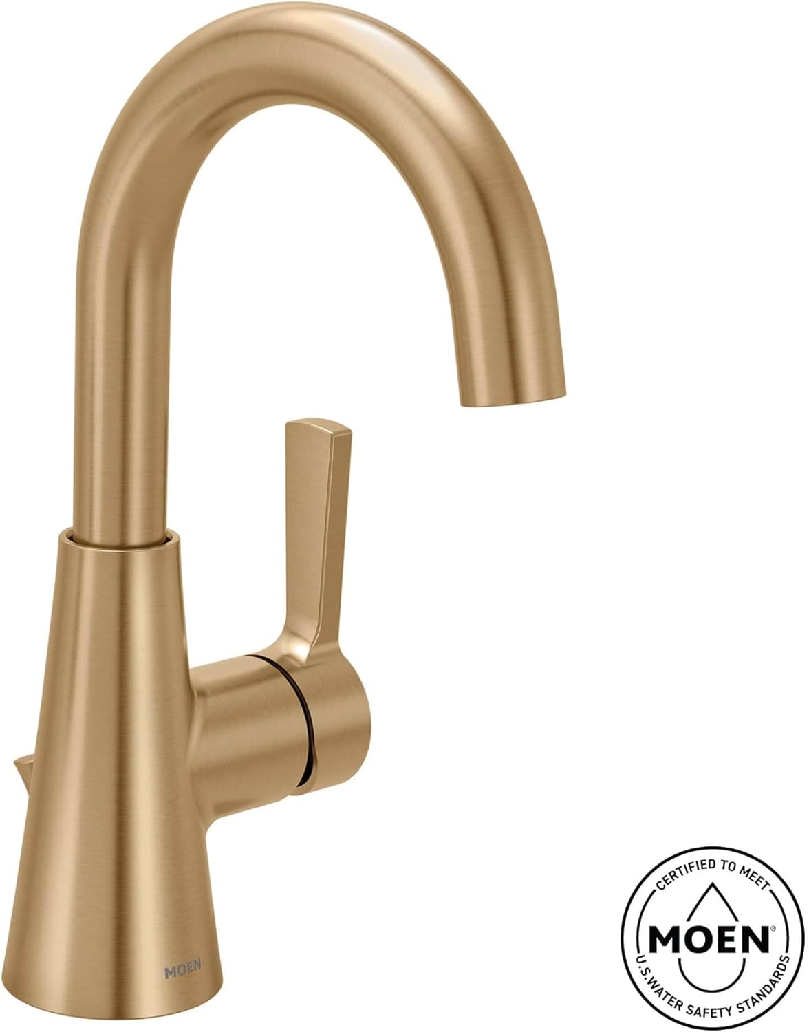 Moen Jase 1.2 GPM Single Hole Bathroom Faucet with Pop-Up Drain Assembly