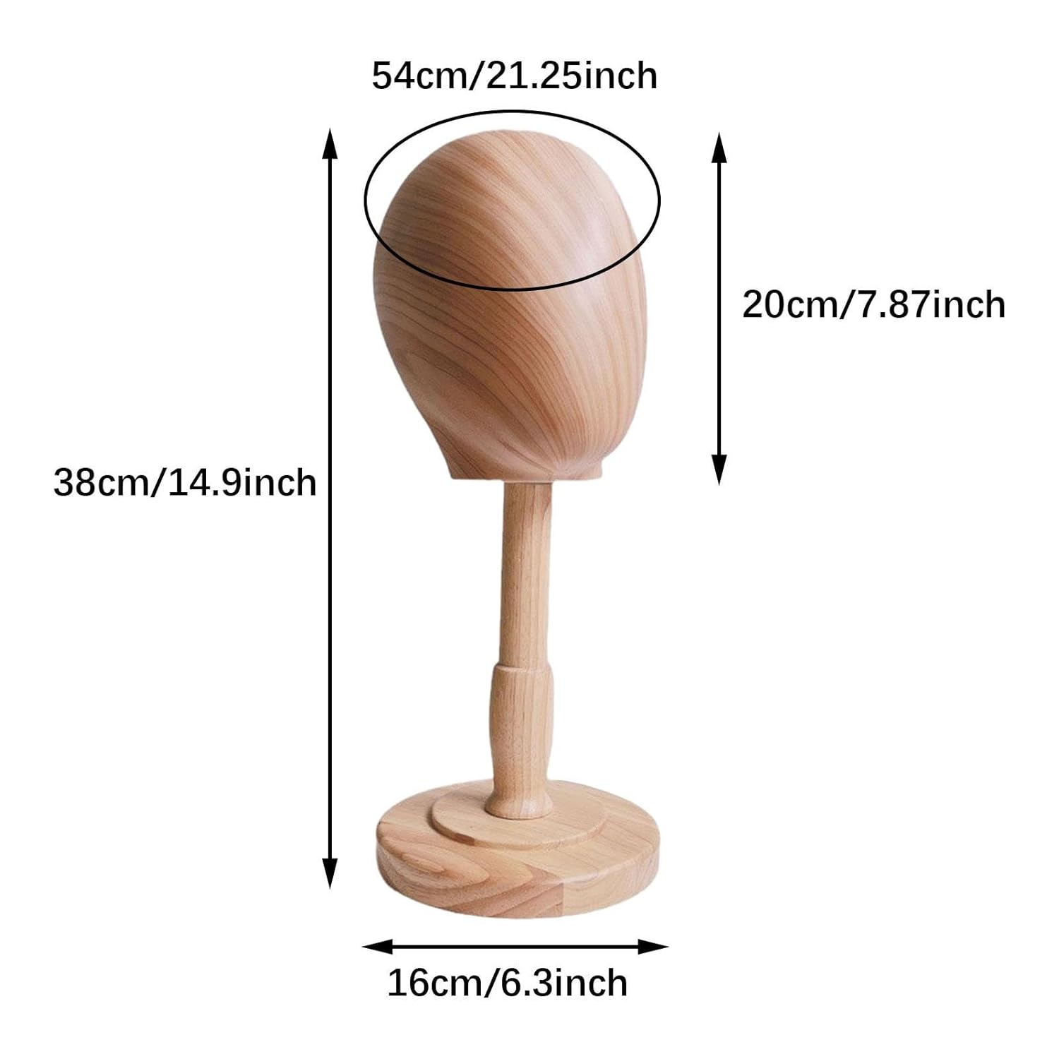 predolo Wooden Detachable Wood Stand Hairdressing Hat Display Stand