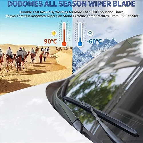 Miniatura 5 de Escobillas de limpiaparabrisas compatibles con Nissan Leaf 2 MK2 2017-2023 ZE1 Plus - Escobillas para parabrisas delantero y trasero, Essuie-glace