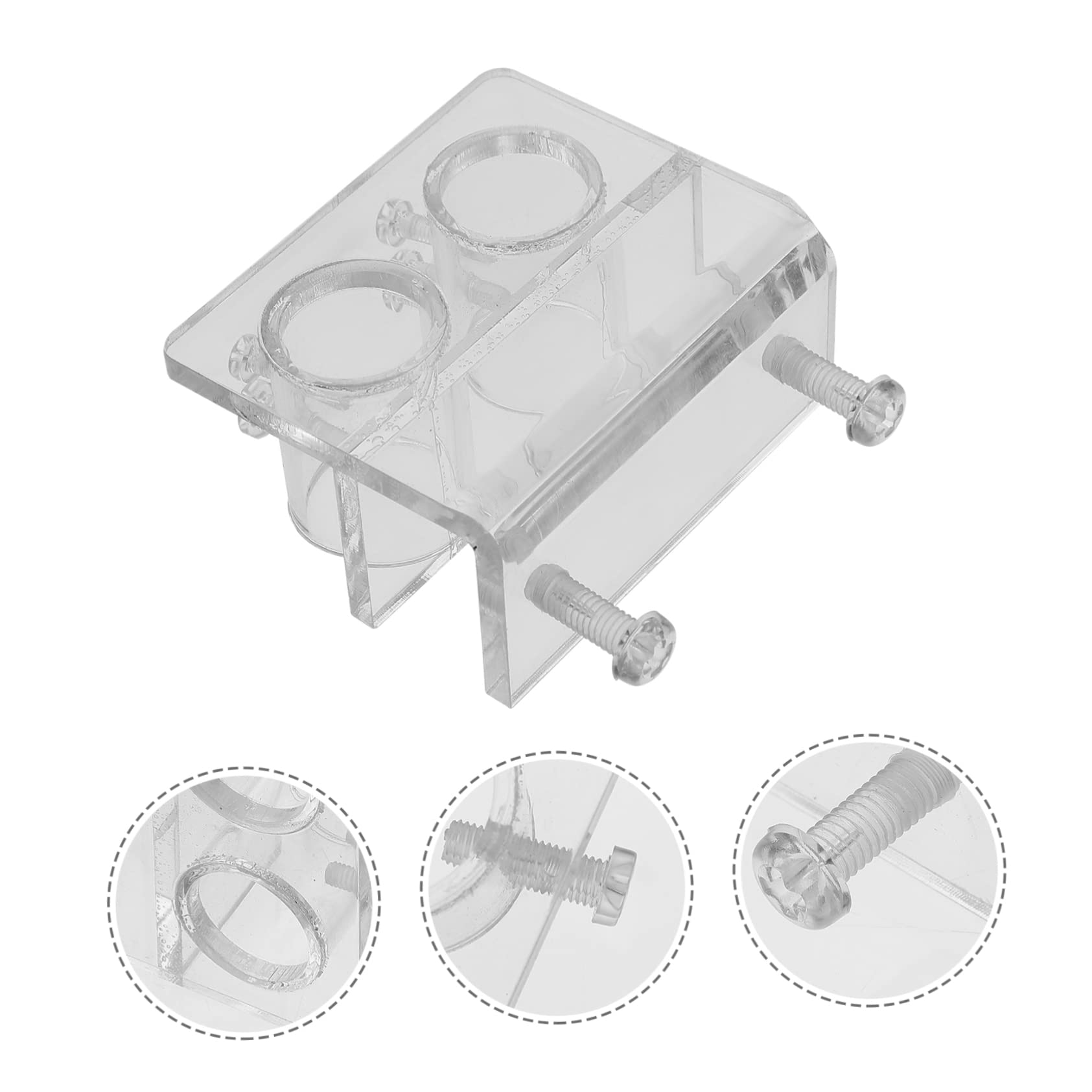 Toddmomy Accesorios para Acuarios 3 Piezas Clip de de Agua Abrazadera de fijación del Acuario Abrazadera de de de líquido Soporte de de Abrazadera de de Agua Suministros De Acuario