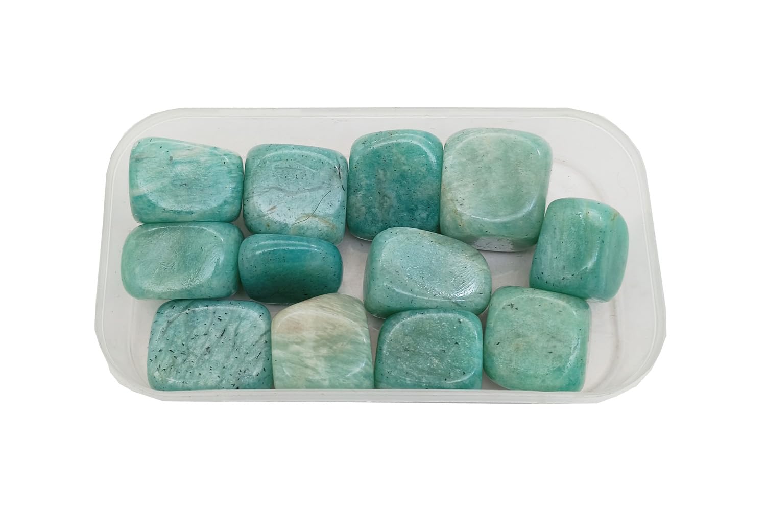 - eshoppee 100 gm Amazonite Stone Tumble Gemstone Tumble