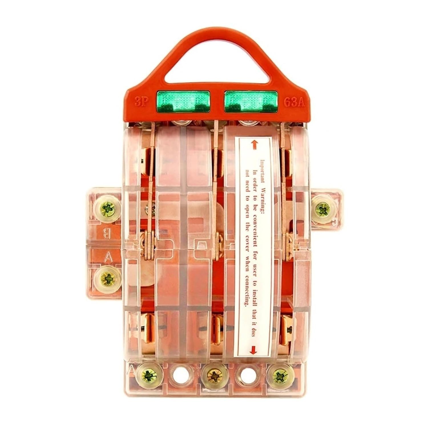 Switch Reversing Switch All Copper Material Display 3P 63A 380V(3P-63A with Light)