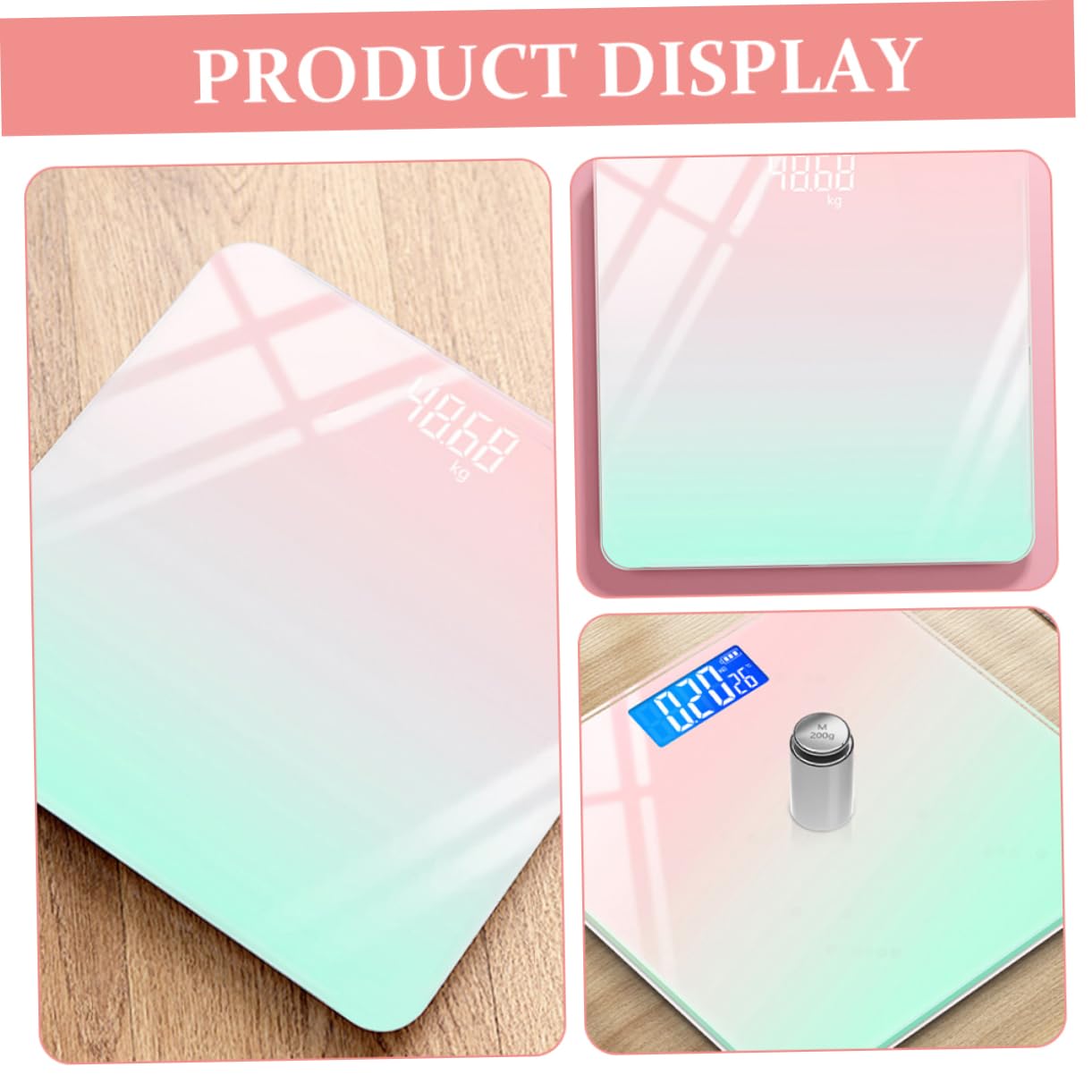 BESTonZON Báscula Digital Para Bebés Con Pantalla Lcd Peso Preciso y Portátil Herramienta De Medición Para Crecimiento De Recién Nacidos y Niño Niña Pequeños