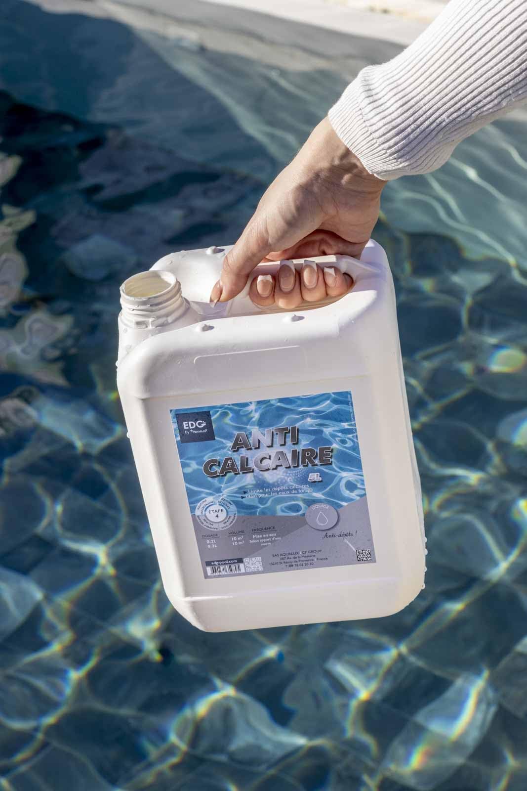 Anti-Calcaire Liquide 5L Anti-Tartre Piscine Spa Haute Performance
