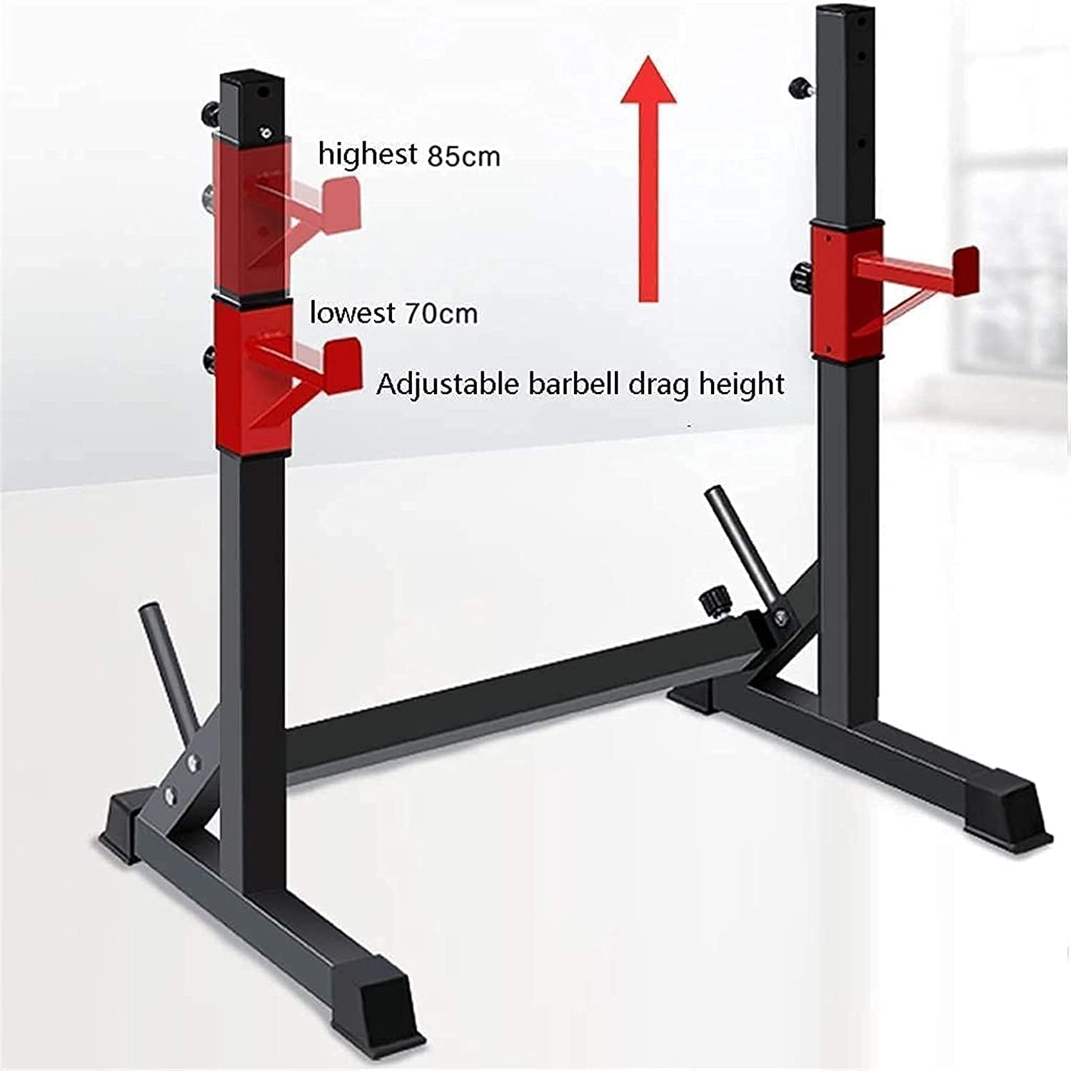 Multi-Function Weight Lifting Home Gym Multifunctional Squat Rack Barbell Rack Overweight Load Bearing Siamese Rack