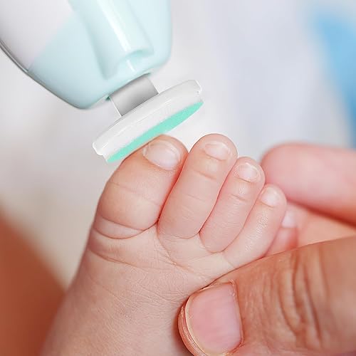 Miniatura 4 de MERRYHAPY 24 almohadillas eléctricas de repuesto para recortadora de uñas, papel de lija verde y cabezales de pulido de uñas de plástico,