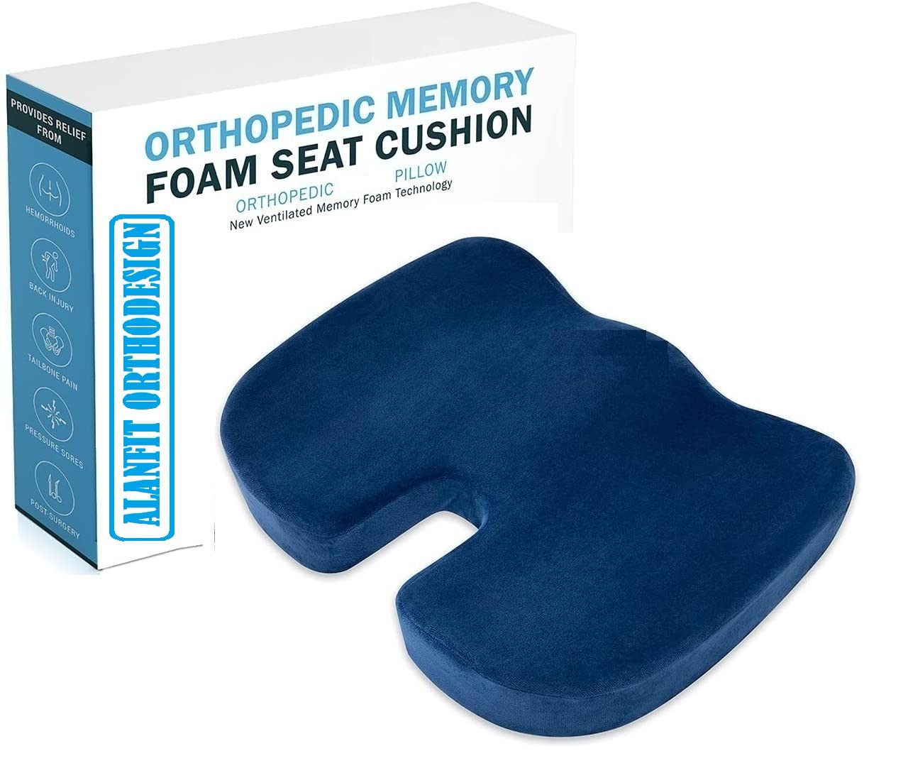 SUZFIT USA™ Elite Limited Edition HR Foam Coccydynia Cushion Coccyx