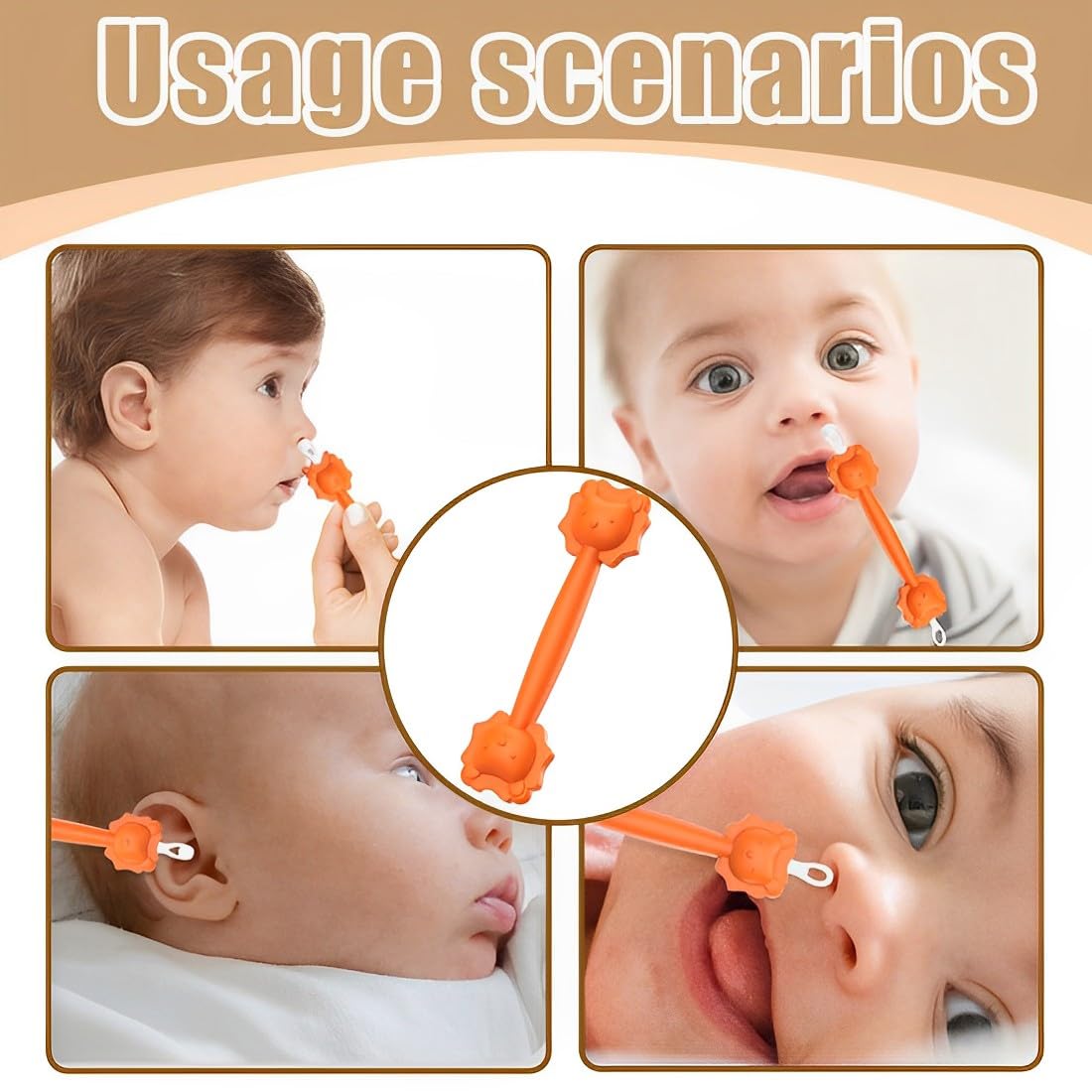 1 pinces de nettoyage nasales pour bébé Gadget cure nez bebe pour bébés et tout-Pour enlever le cérumen