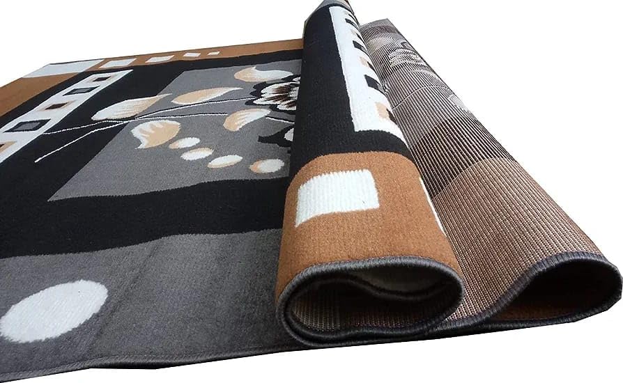 Image of Soft Modern Washable Beautiful Acrylic Rugs for Home Decor Living Room 6x8 Feet (180 x 235 Cm) Grey Color