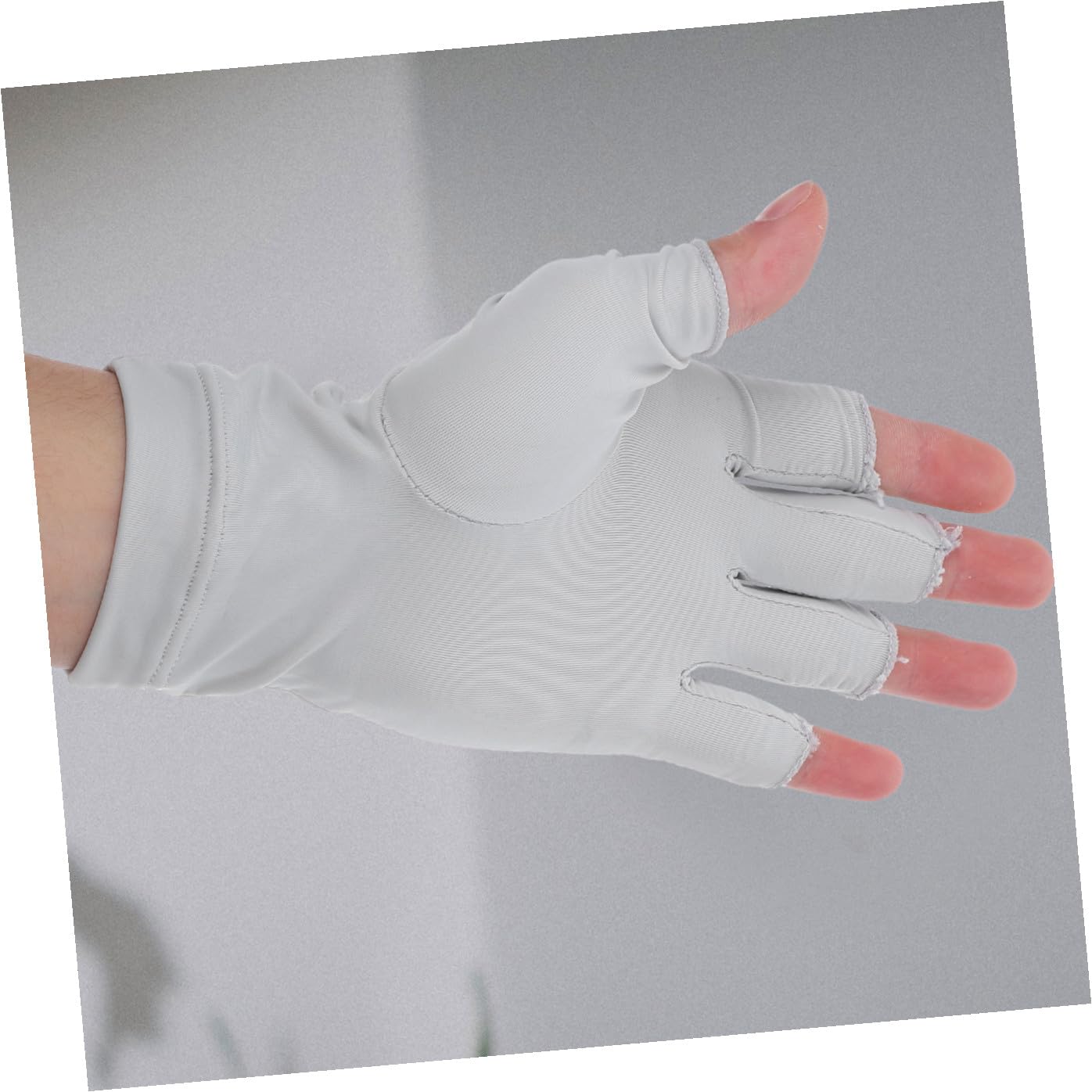 FRCOLOR 5 pares de guantes UV de manicura, guantes de protección solar, guantes de protección para manicura, guantes de uñas, mitones, lámpara de uñas anti-UV, escudo de tela para mujer