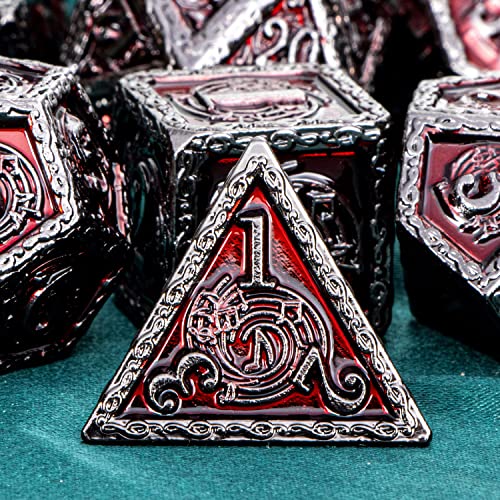 ARUOHHA Set di dadi in metallo per DND con