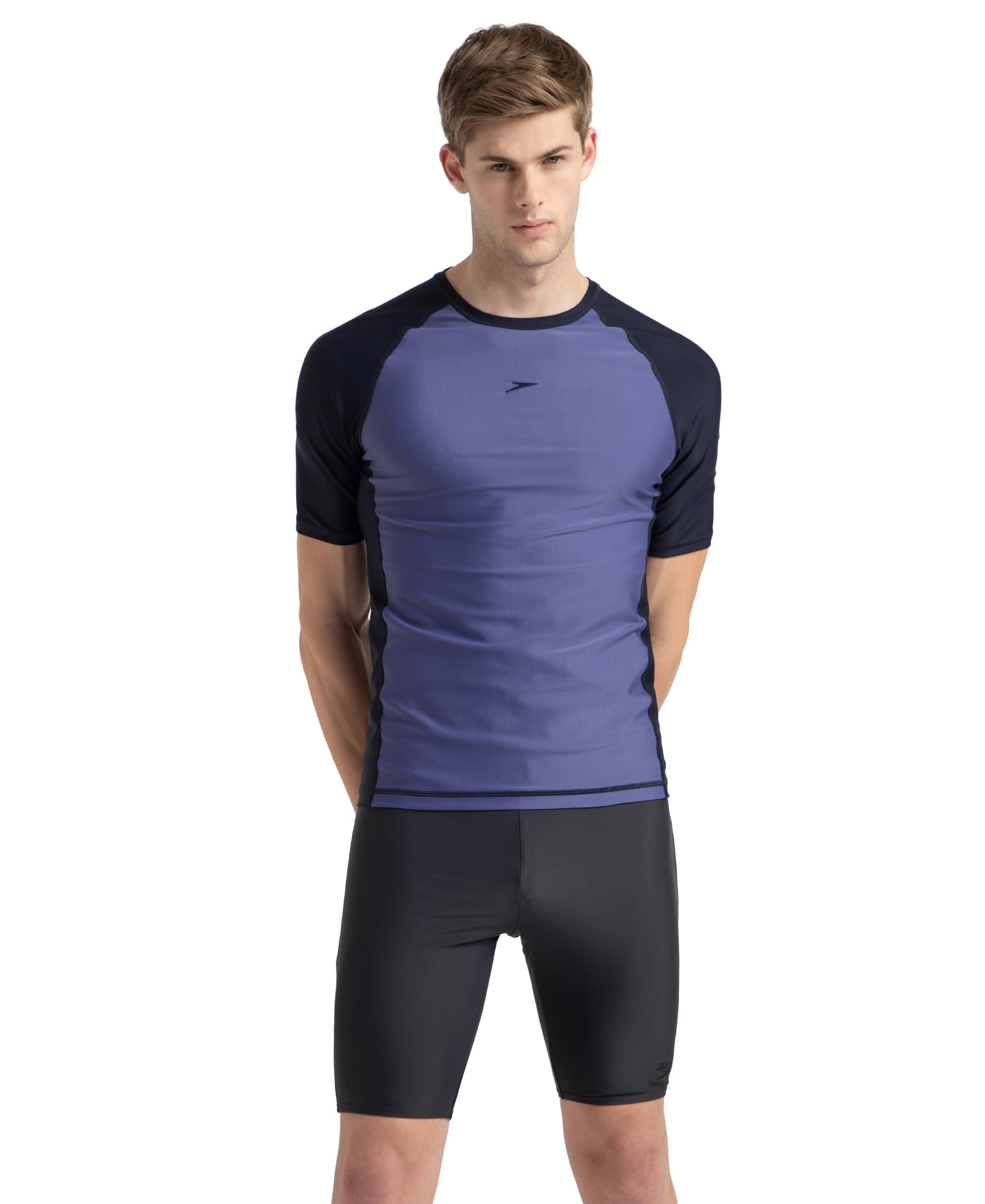 Men's Endura Brite Short Sleeve Suntop | Chlorine Resistance | Shape Retention Fabric | UPF 40+ Sun Protection